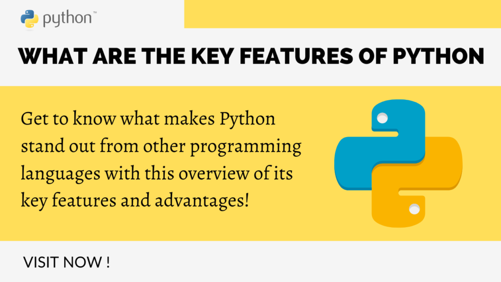 features of python