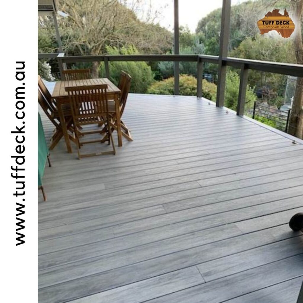 grey composite decking