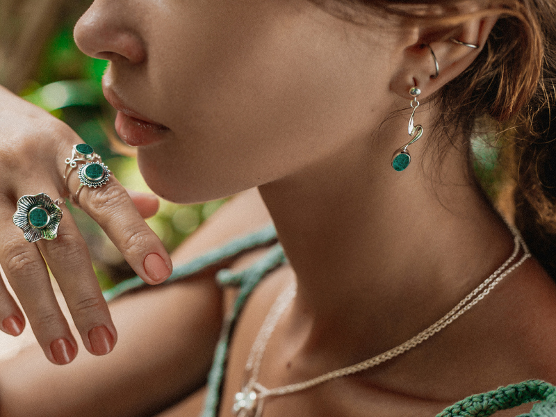 Chrysocolla jewelry
